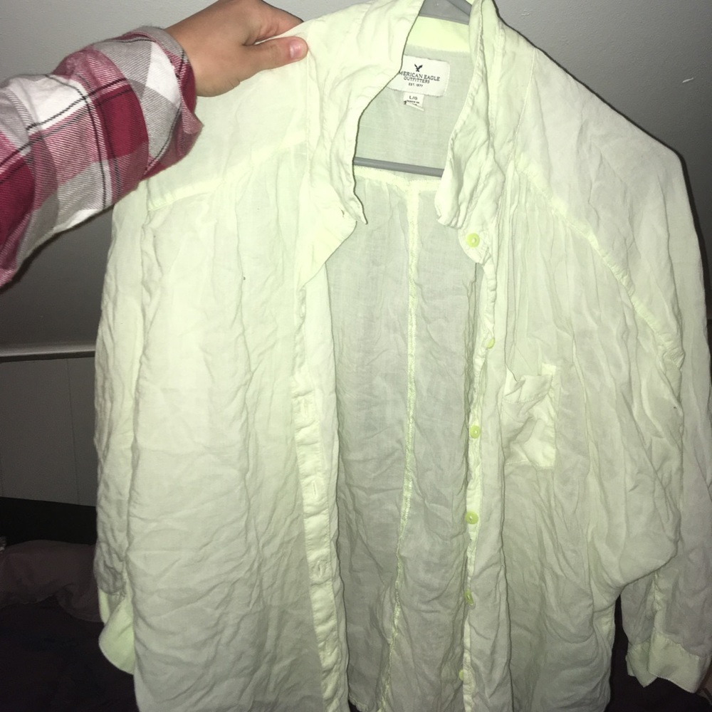 American eagle button up shirt