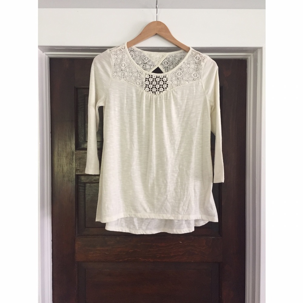 Mossimo Cream Shirt