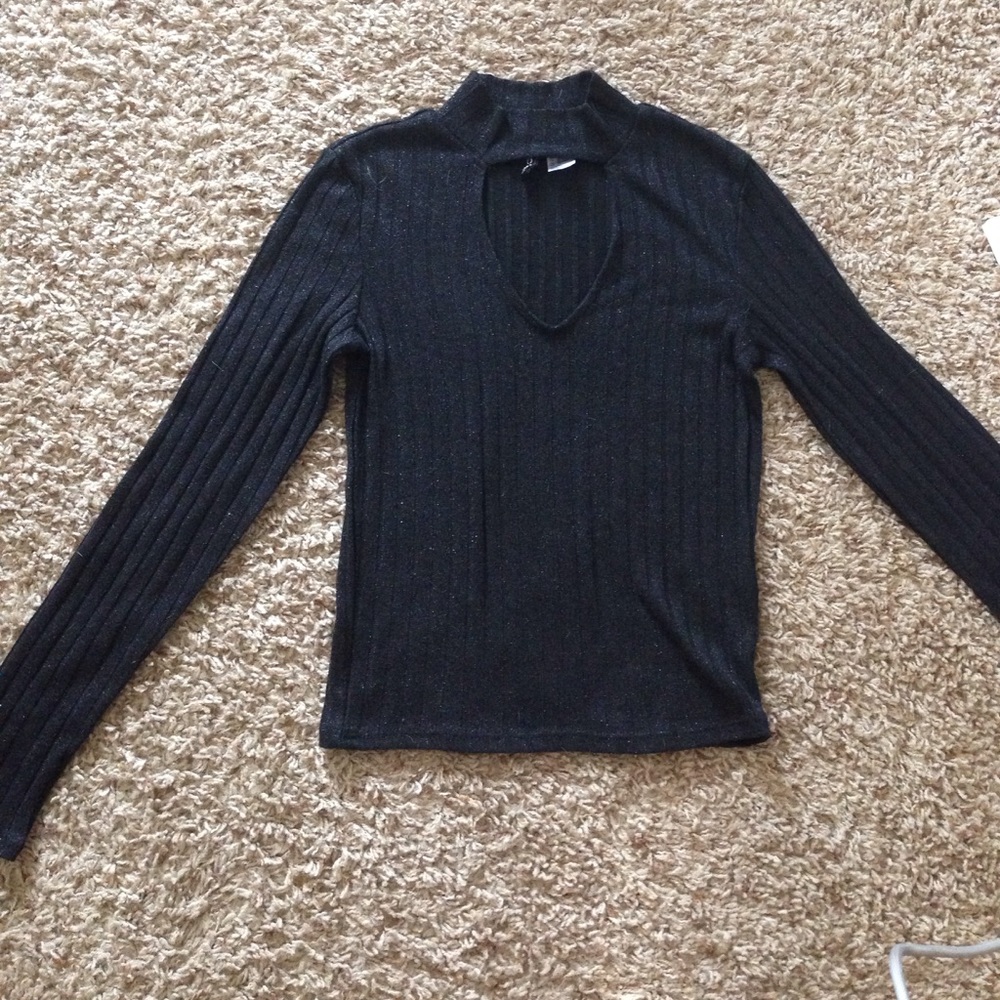 High Neck Cutout Going Out Top