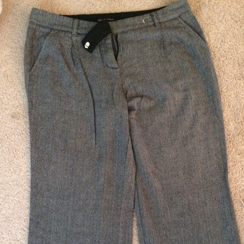 Grey wide leg trousers