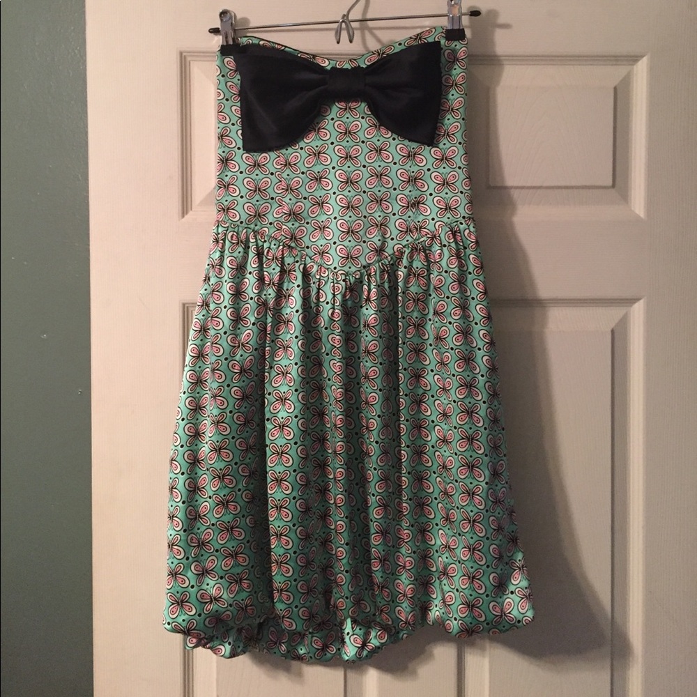 Betsey Johnson Silk Butterfly Party Dress