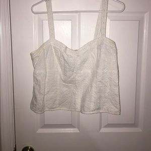 White Loft crop top