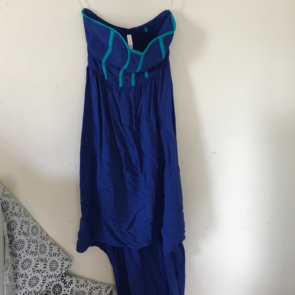 Hi lo strapless dress
