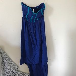Hi lo strapless dress