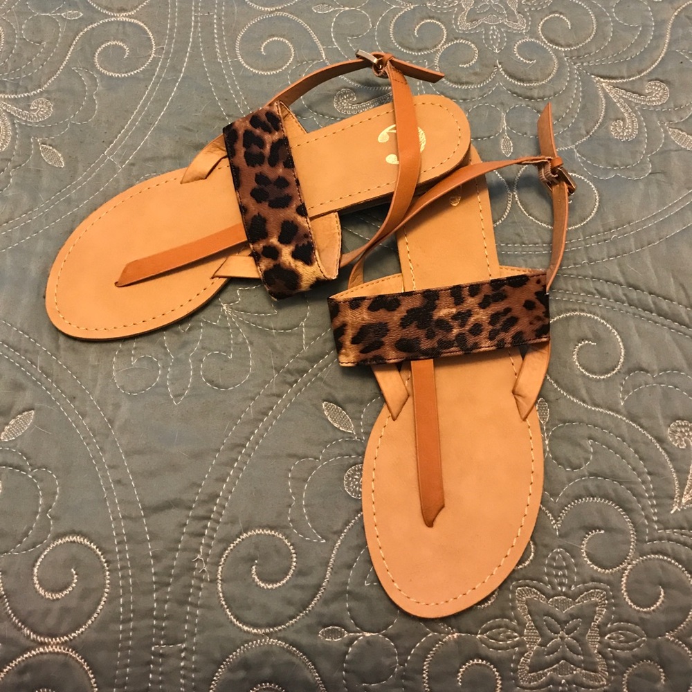 Cheetah sandals