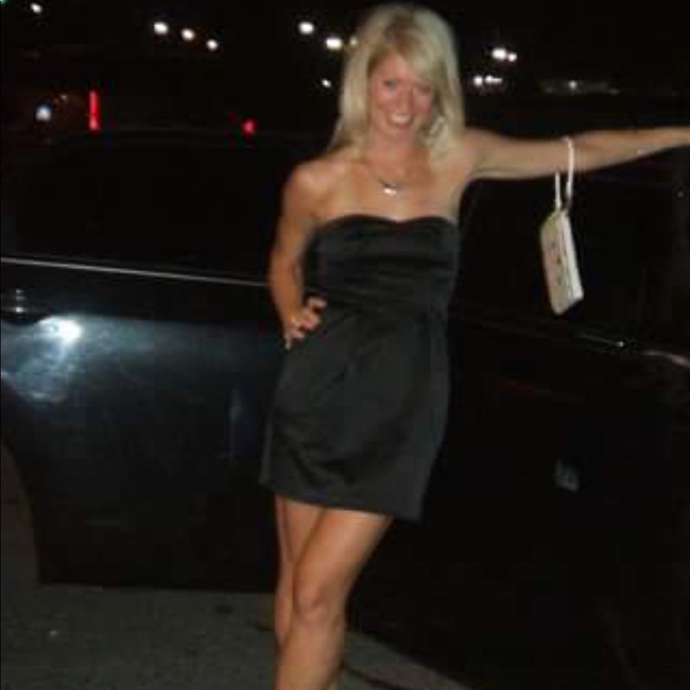 Black Cocktail Mini Dress