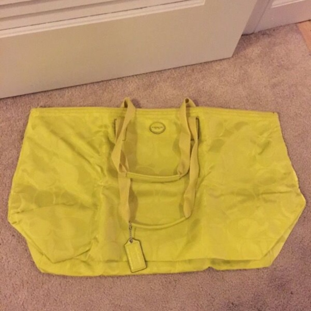 Yellow Coach Bag