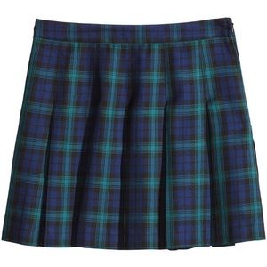 H&M Divided pleated plaid mini skirt