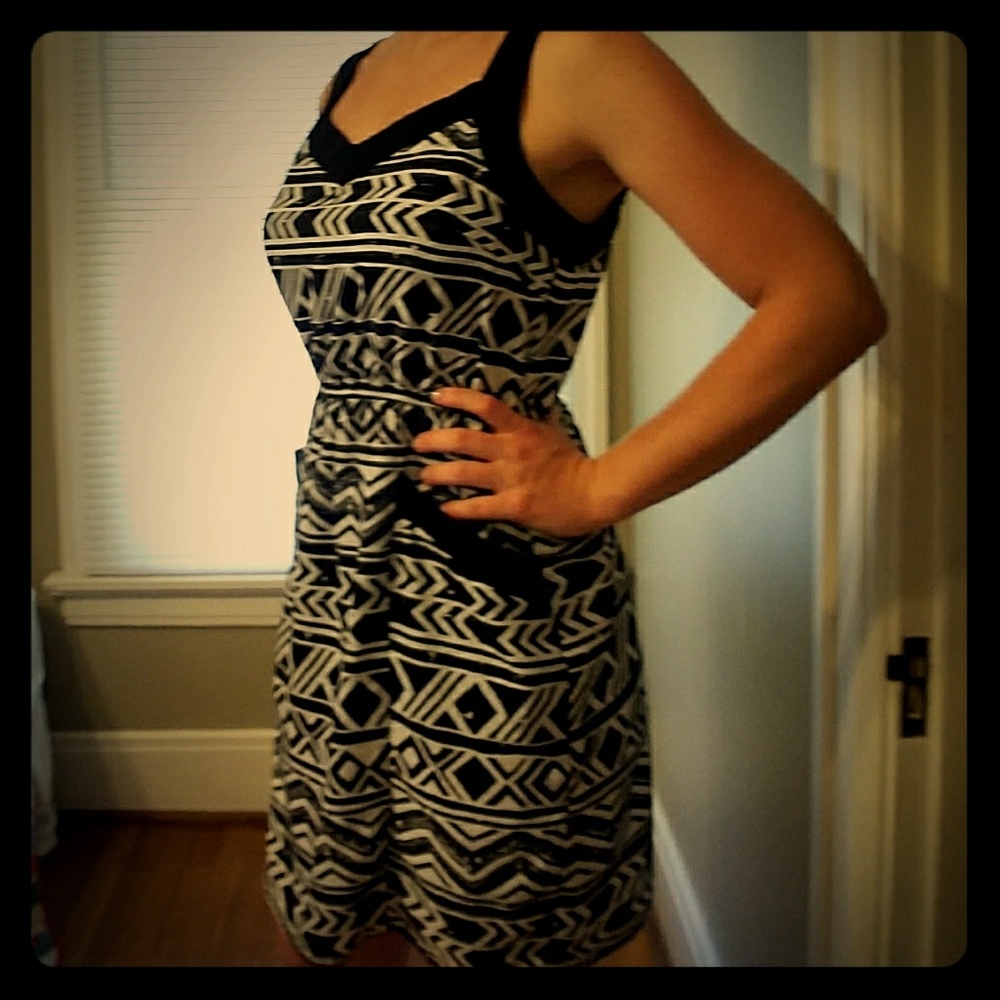 Aztec print dress