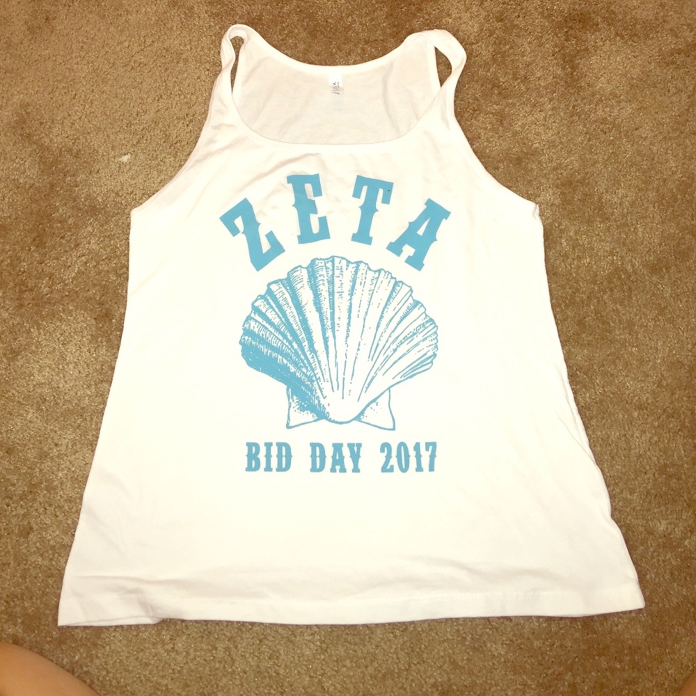 Zeta Tau Alpha mermaid bid day tank