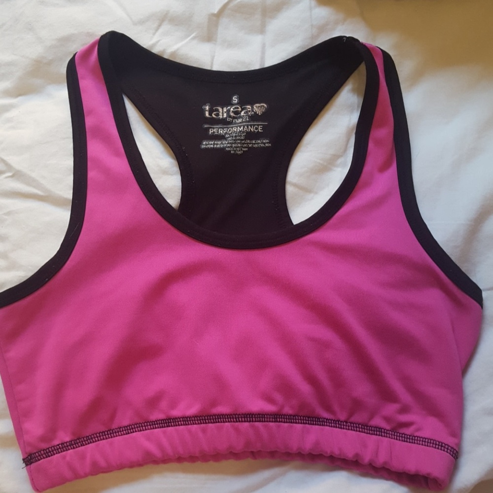 Pink Sports Bra