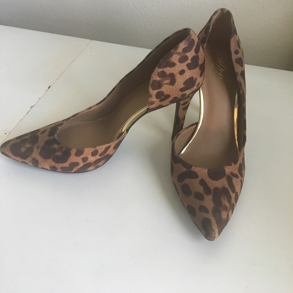 Leopard print heels