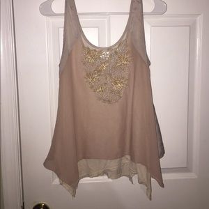 Cream layered top