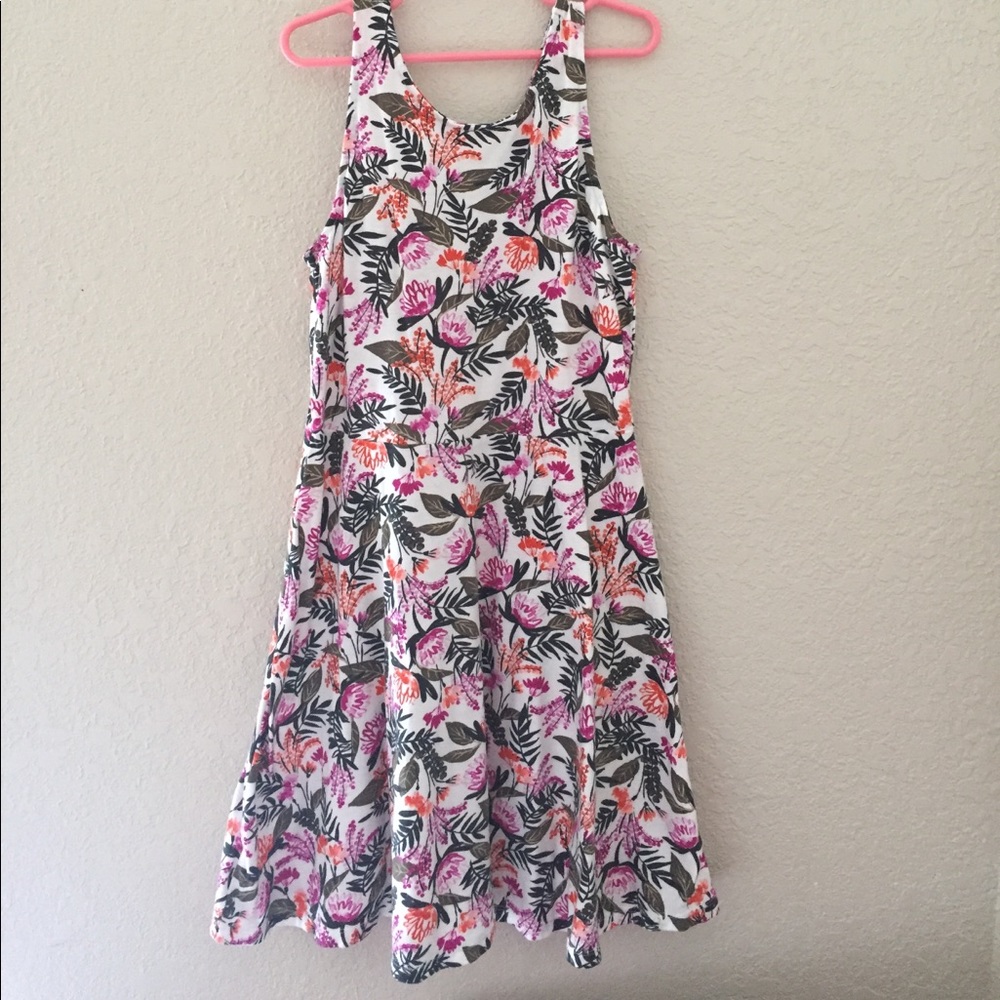 Girls floral Cotten swing sundress - Picture 2 of 3