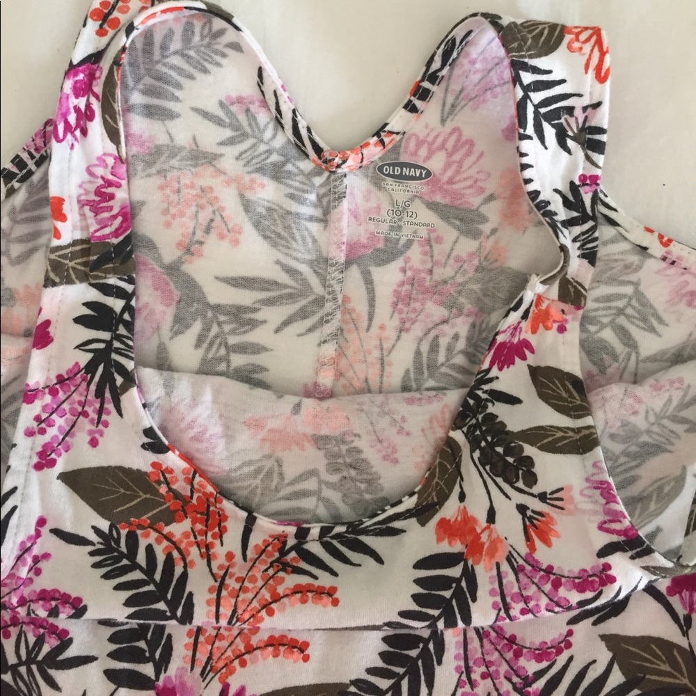 Girls floral Cotten swing sundress - Picture 3 of 3