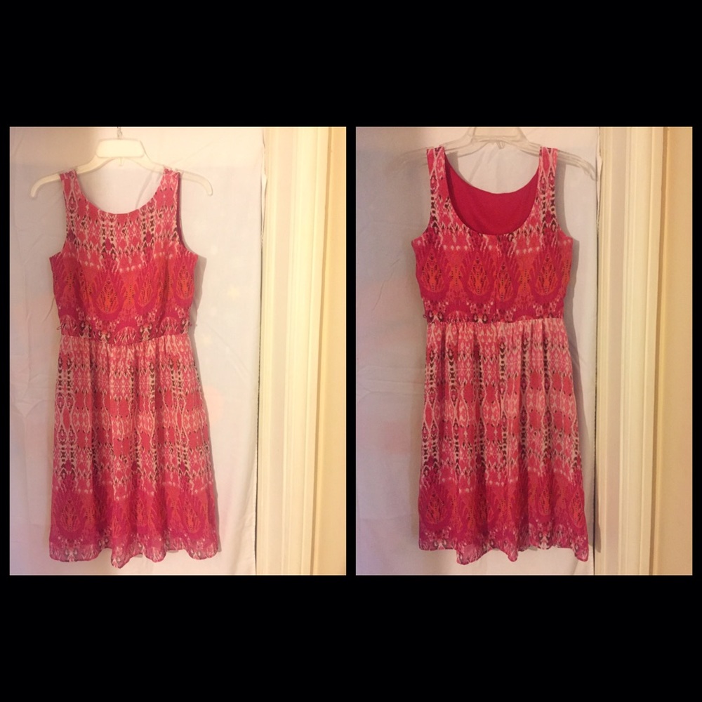Pink Printed Dress 🎀