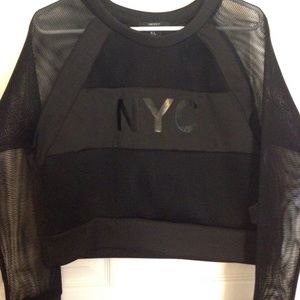 Edgy Tiered Mesh Long Sleeve