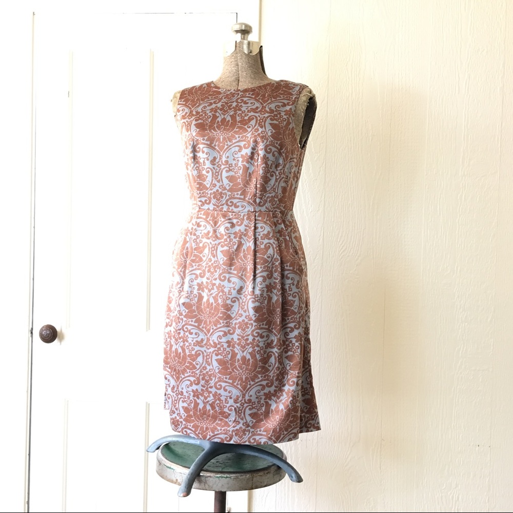 Banana Republic Brocade Print Cocktail Dress 4