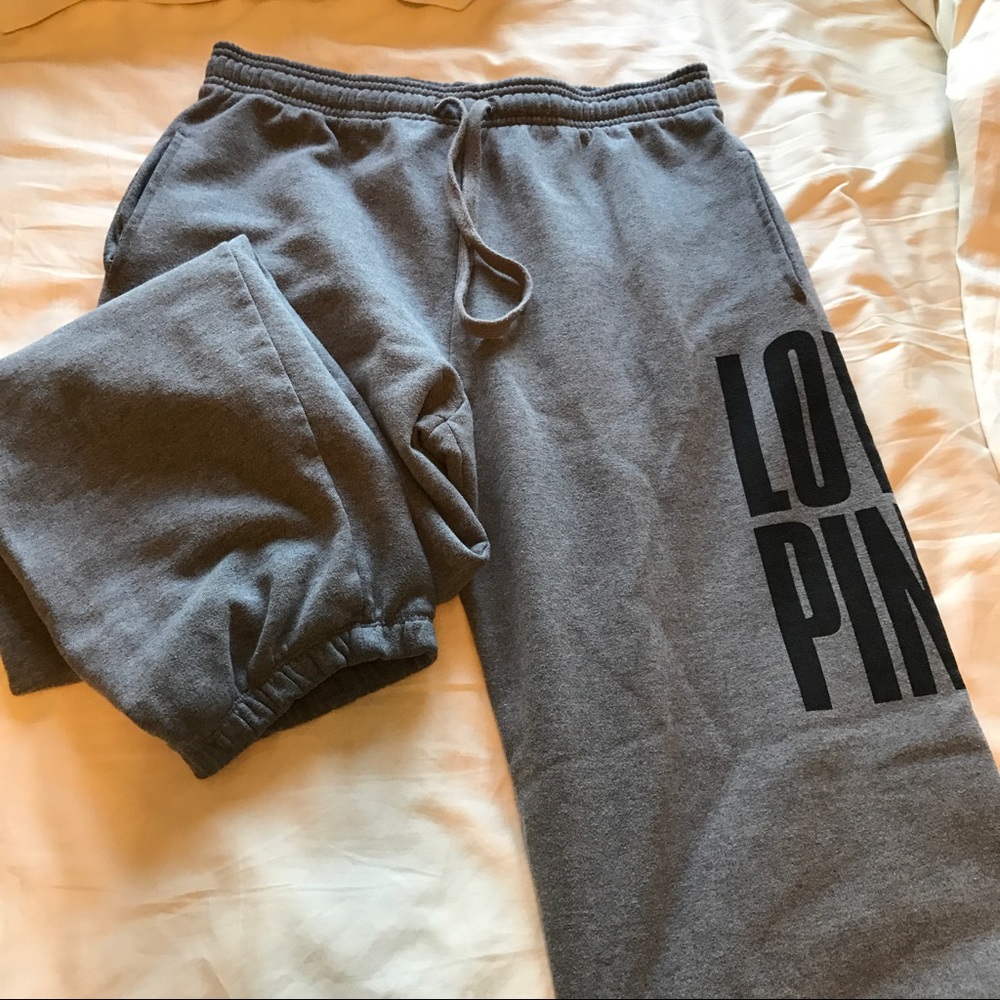 PINK sweatpants.