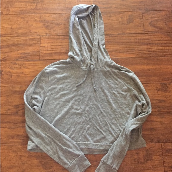 American Apparel Cropped Hoodie Top - Picture 1 of 3