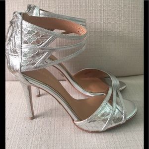 Badgley Mischka Silver Wedding shoes