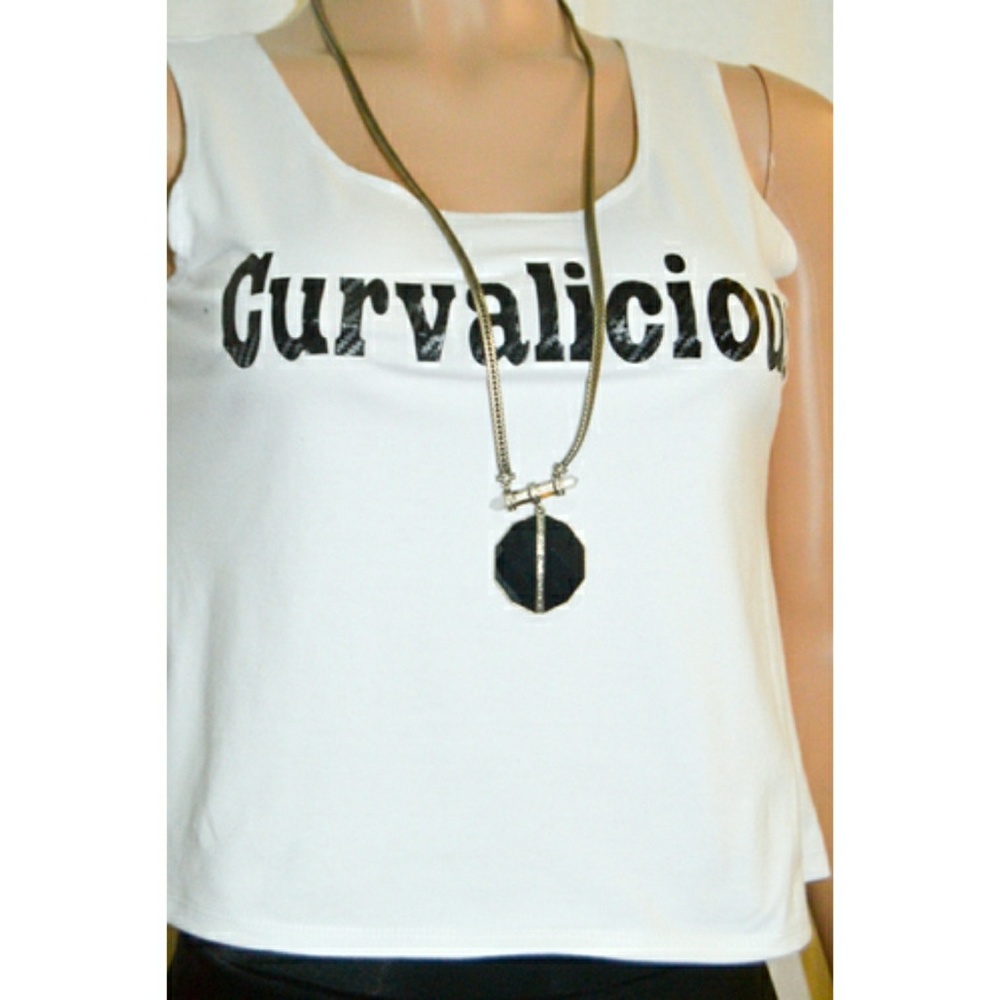 White Curvalicious Loose Fit Top