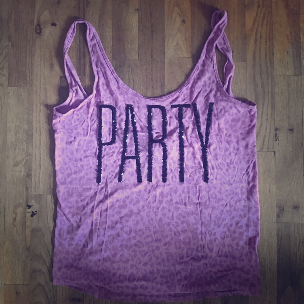 Low back Victoria's Secret sequin PARTY tank