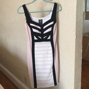 JAX pink and black dress