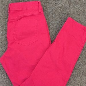 Elle bright coral pink skinny jeans size 10