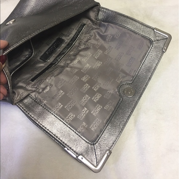 Michael Kors Metallic Clutch - Picture 6 of 6