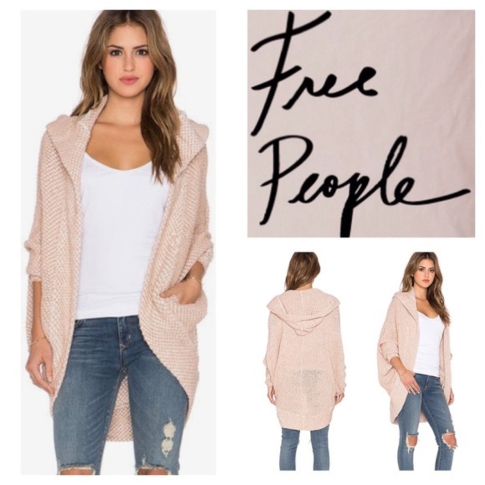 NWOT Free People Cocoon Hooded Cardigan Sweater XS