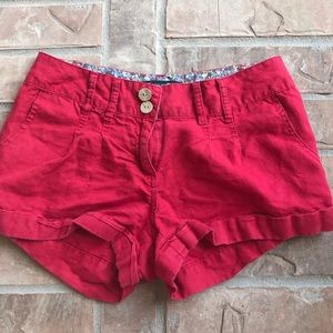 Red soft Forever 21 shorts