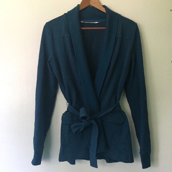 Athleta Sweaters - Athleta // Rolled Hem Robe Style Wrap