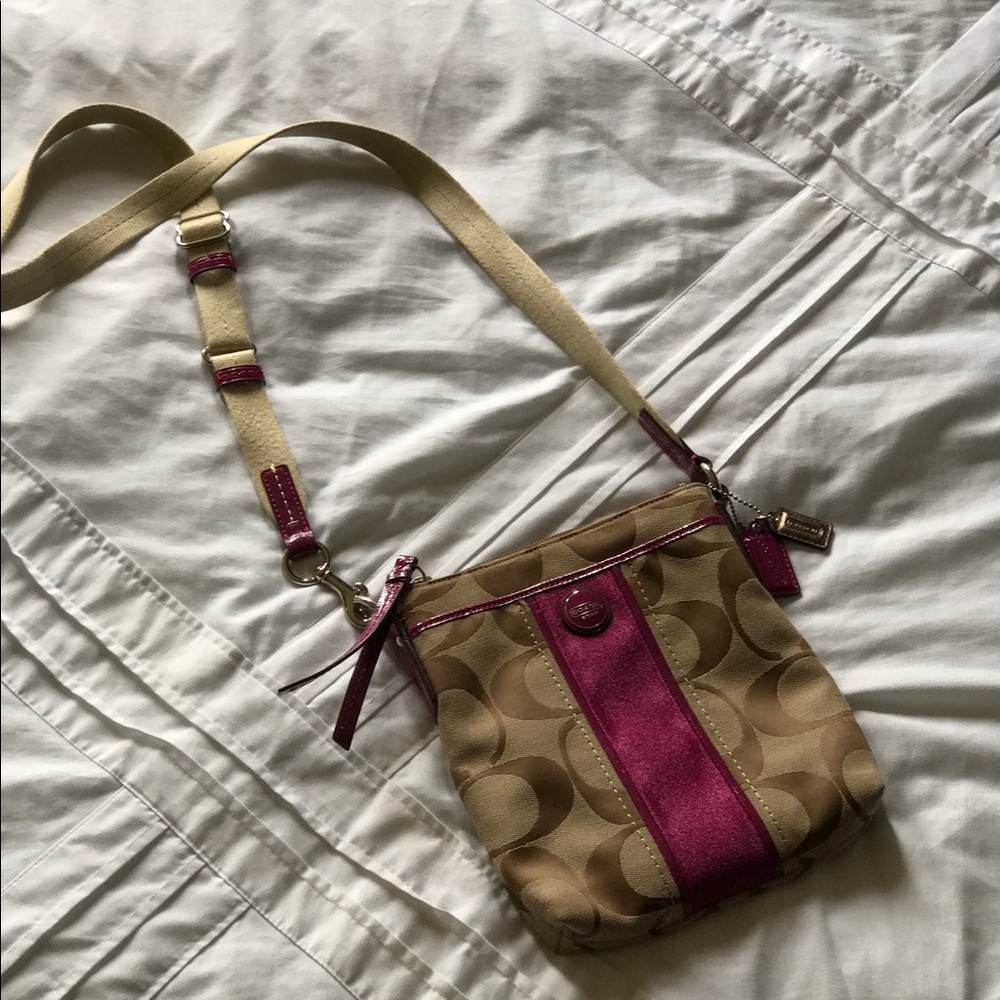 Coach logo cross-body bag