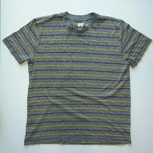 BDG Grey Slim Fit Crew-Neck Striped Tee BDG Grey Slim Fit Crew-Neck Striped Tee