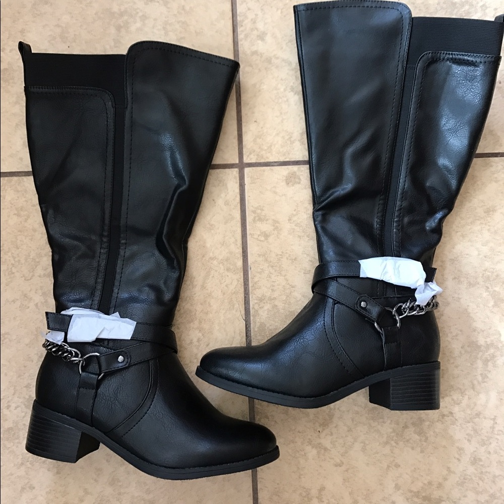Leather boots