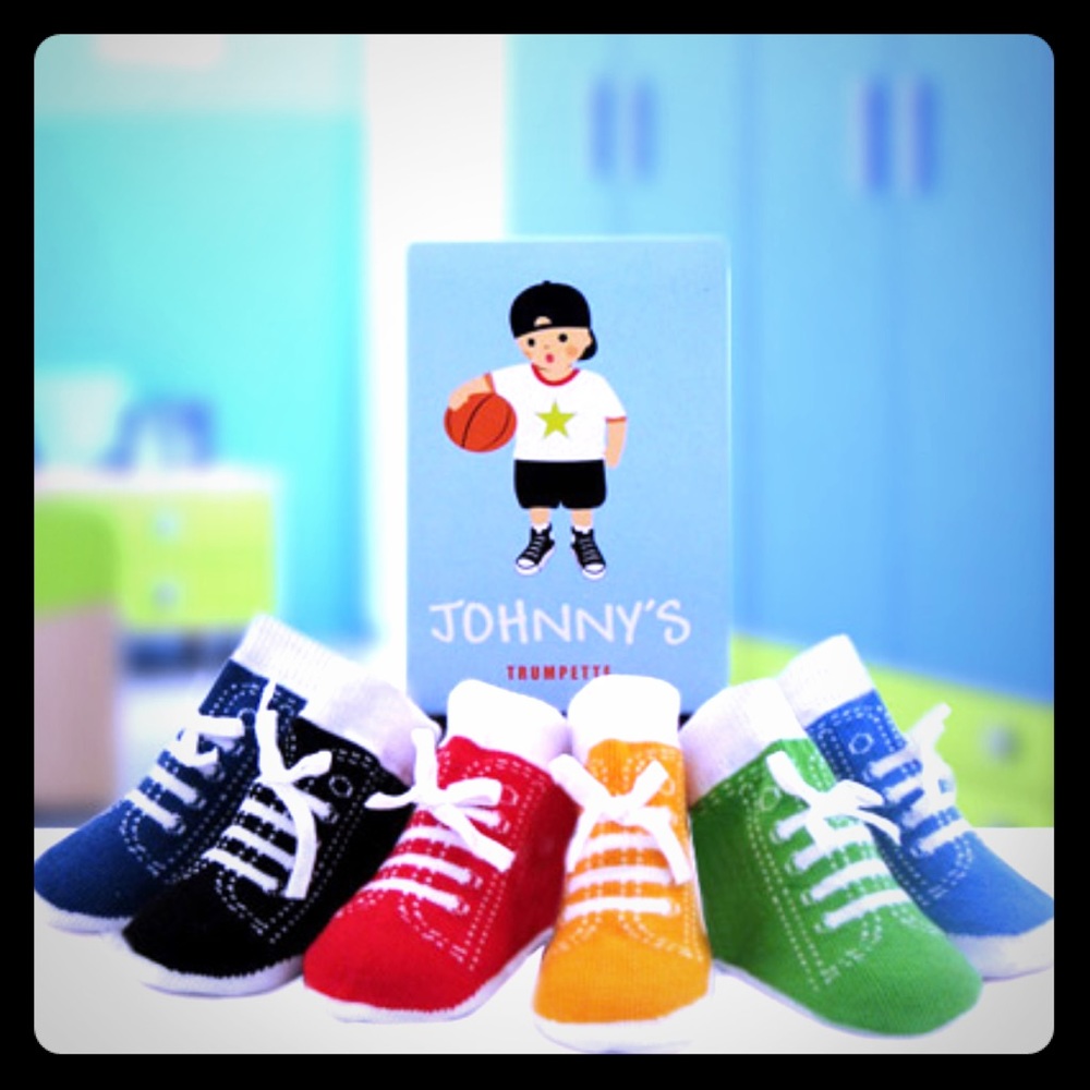 Baby Boys' Johnny Socks - 6 Pairs Assorted.