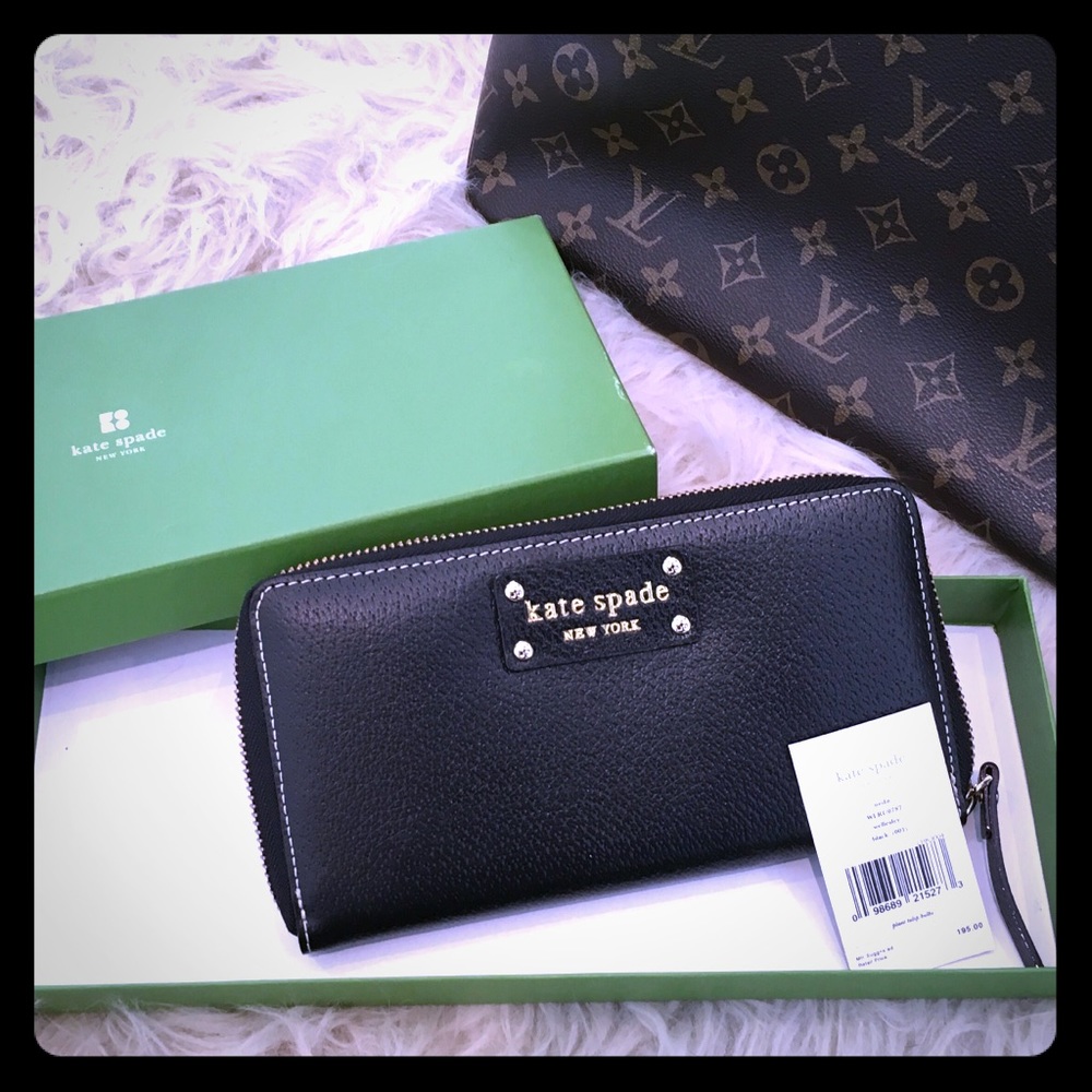 Kate Spade Neda Wellesley Full Size Black Wallet