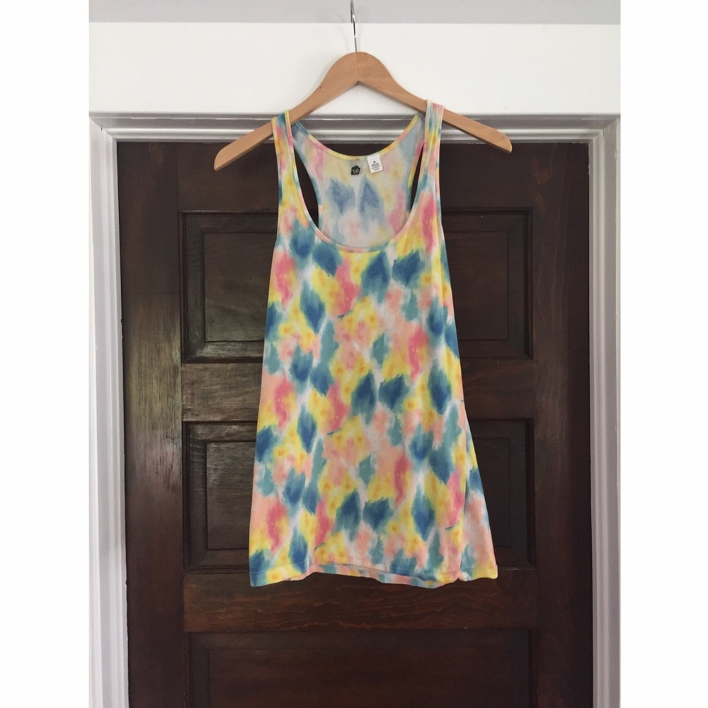 Brass Plum Watercolor Tank Top