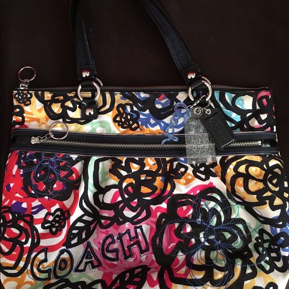 Coach Poppy Glam Tote