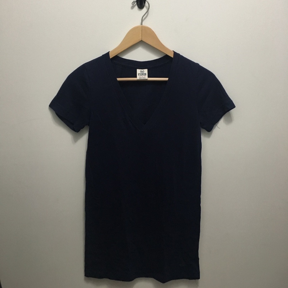 Navy Blue V-Neck