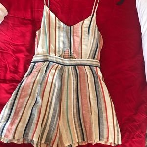 Sweet Stripped Romper-American Eagle!