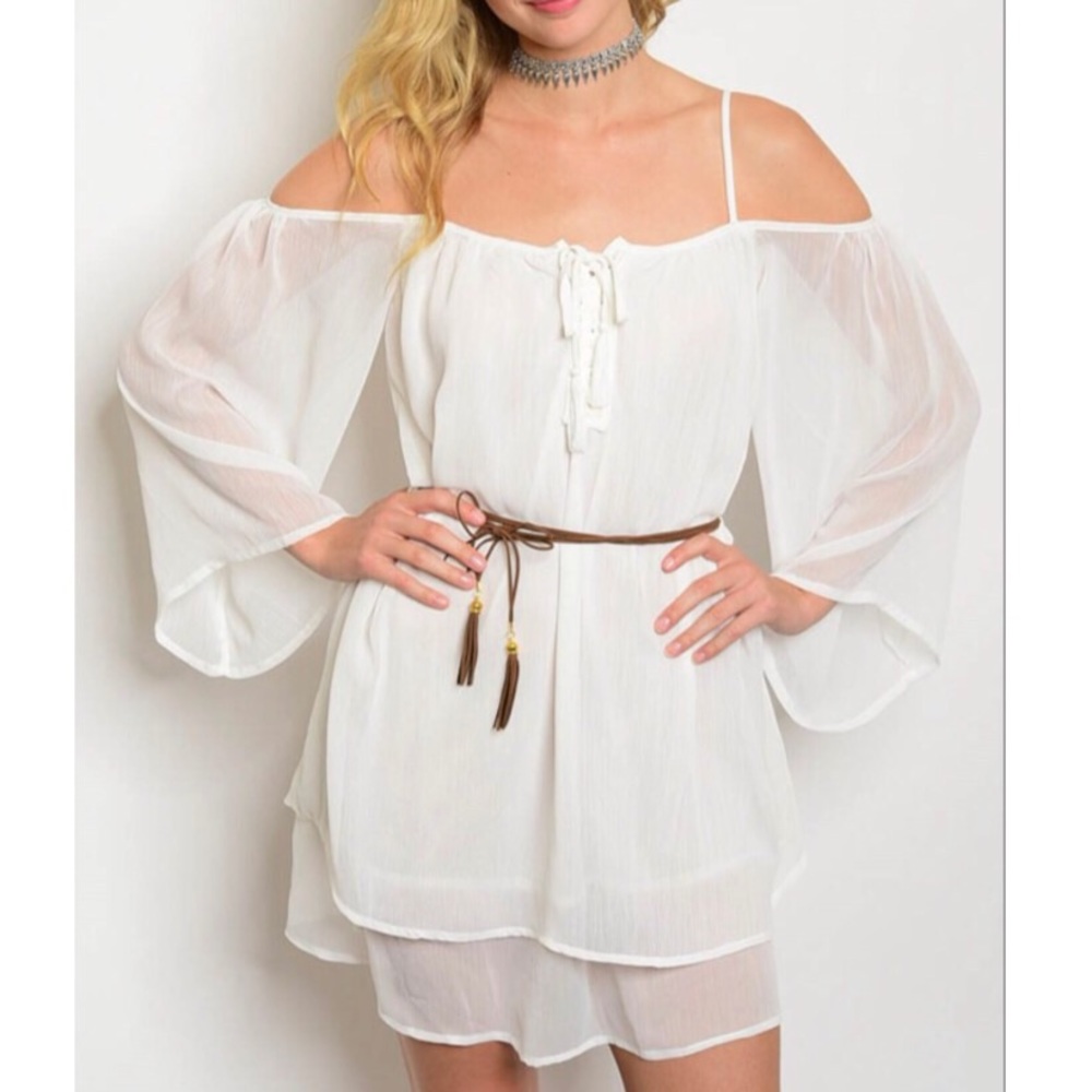 White boho dress