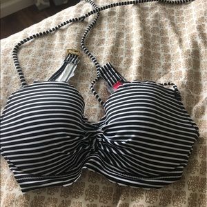 B & W push up Victoria Secret bathing suit top