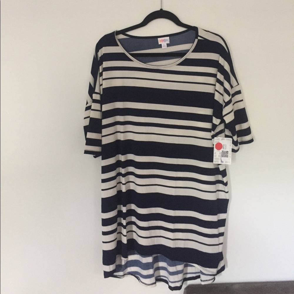 Blue and white lularoe Irma