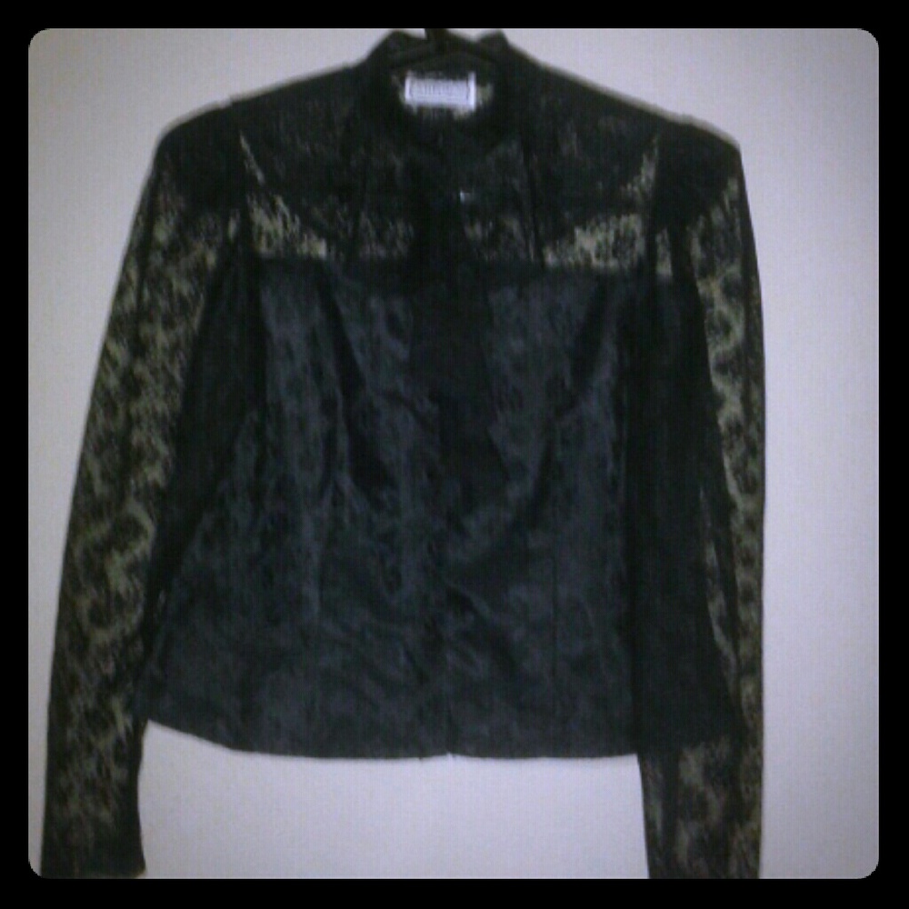 Vintage  Black Lace Blouse