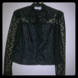 Vintage  Black Lace Blouse