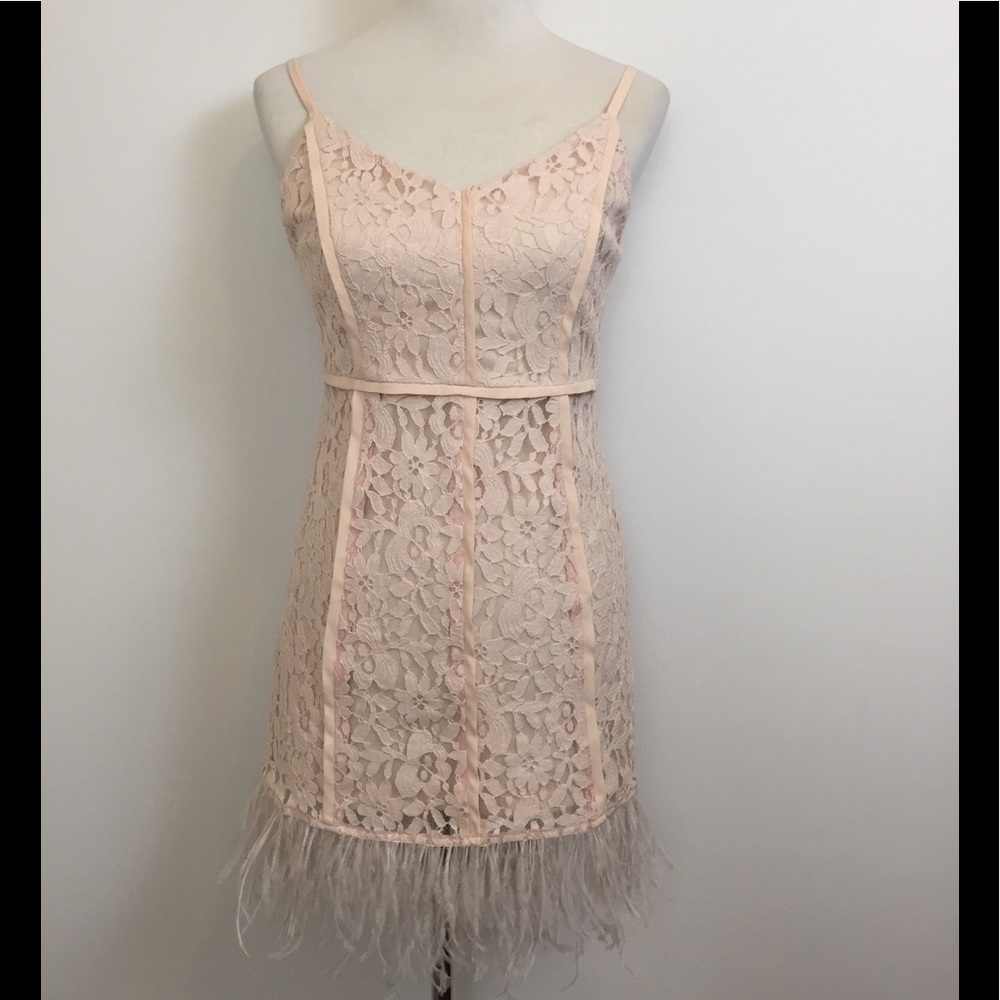 😍🌸 Gianni Bini Dress w/Feathers