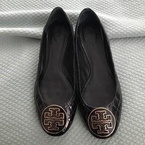 Tory Butch Quilted Flats SZ. 8.5 with box