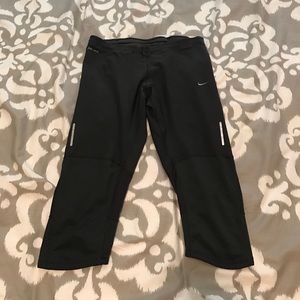 Nike Capri gray running pants